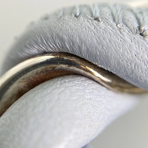 BOTTEGA VENETA suck triangle Leather Earring - Picture 10 of 11